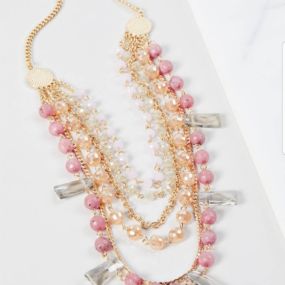 Lane Bryant Multi-Layer Bead Necklace - Picture 2 of 6